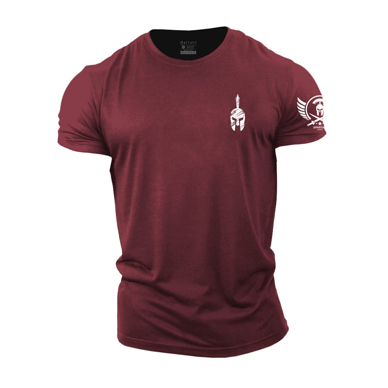Spartan-Grafik-T-Shirts aus Baumwolle