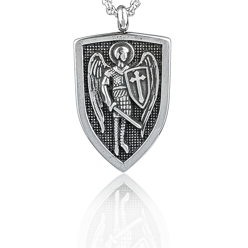Archangel St Saint Medal Stainless Steel Pendant