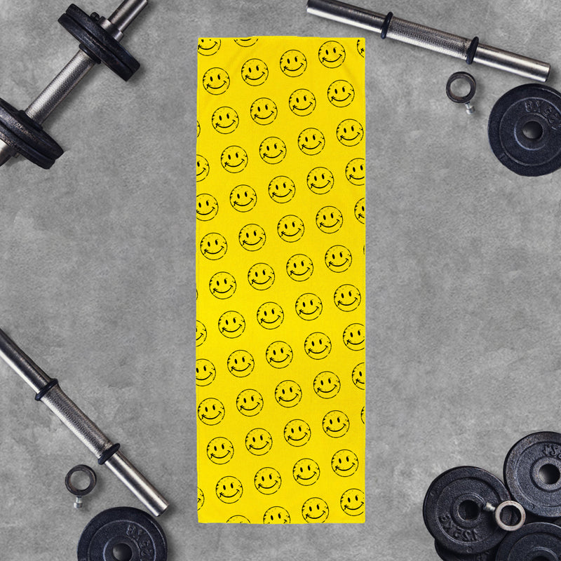Smile Graphic Workout Cooling Towel