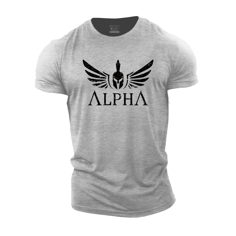 T-shirts en coton Alpha Graphic pour hommes