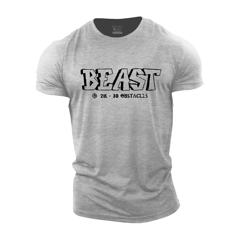 Cotton Spartan Beast Graphic Men's T-shirts