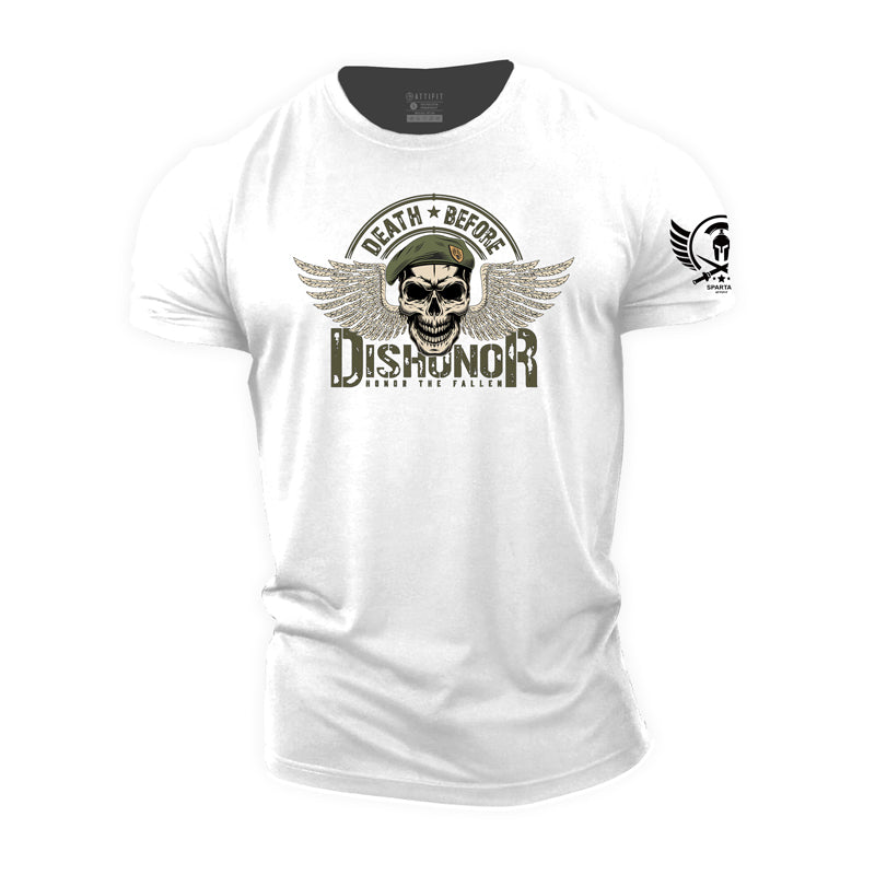 Cotton Death Before Dishonor T-shirts