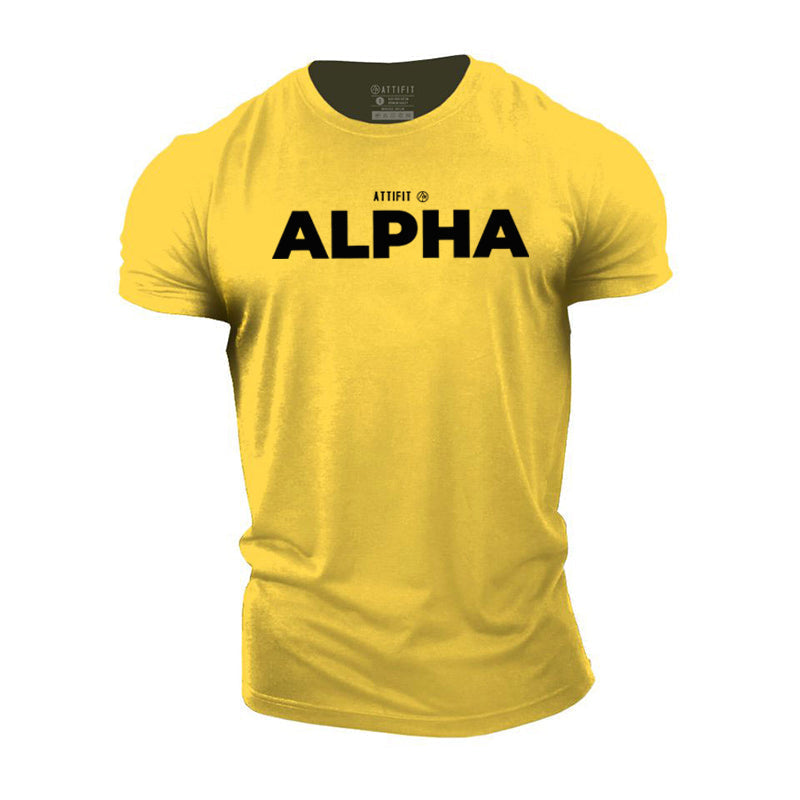 Cotton Alpha Sports Short Sleeve T- shirt
