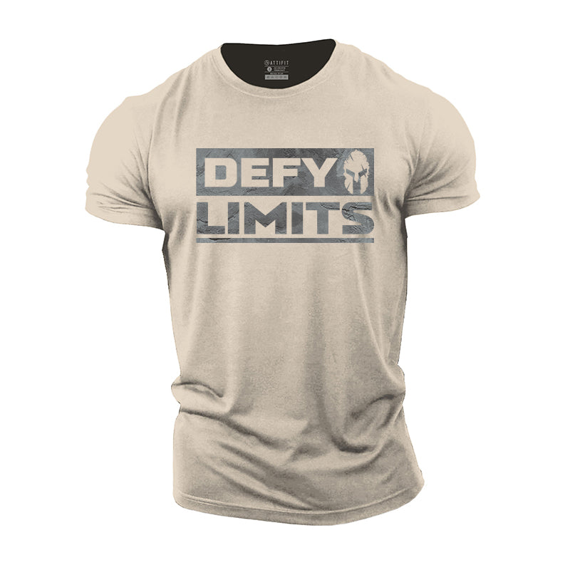 T-shirts pour hommes en coton Defy Limits Graphic