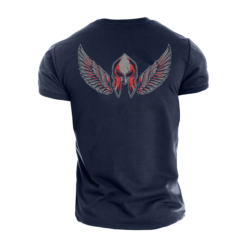 T-shirts en coton Spartan Warrior Eagle Wings