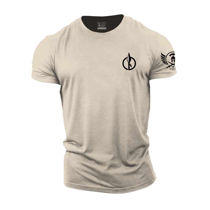 Cotton Sword of Sparta Graphic T-shirts