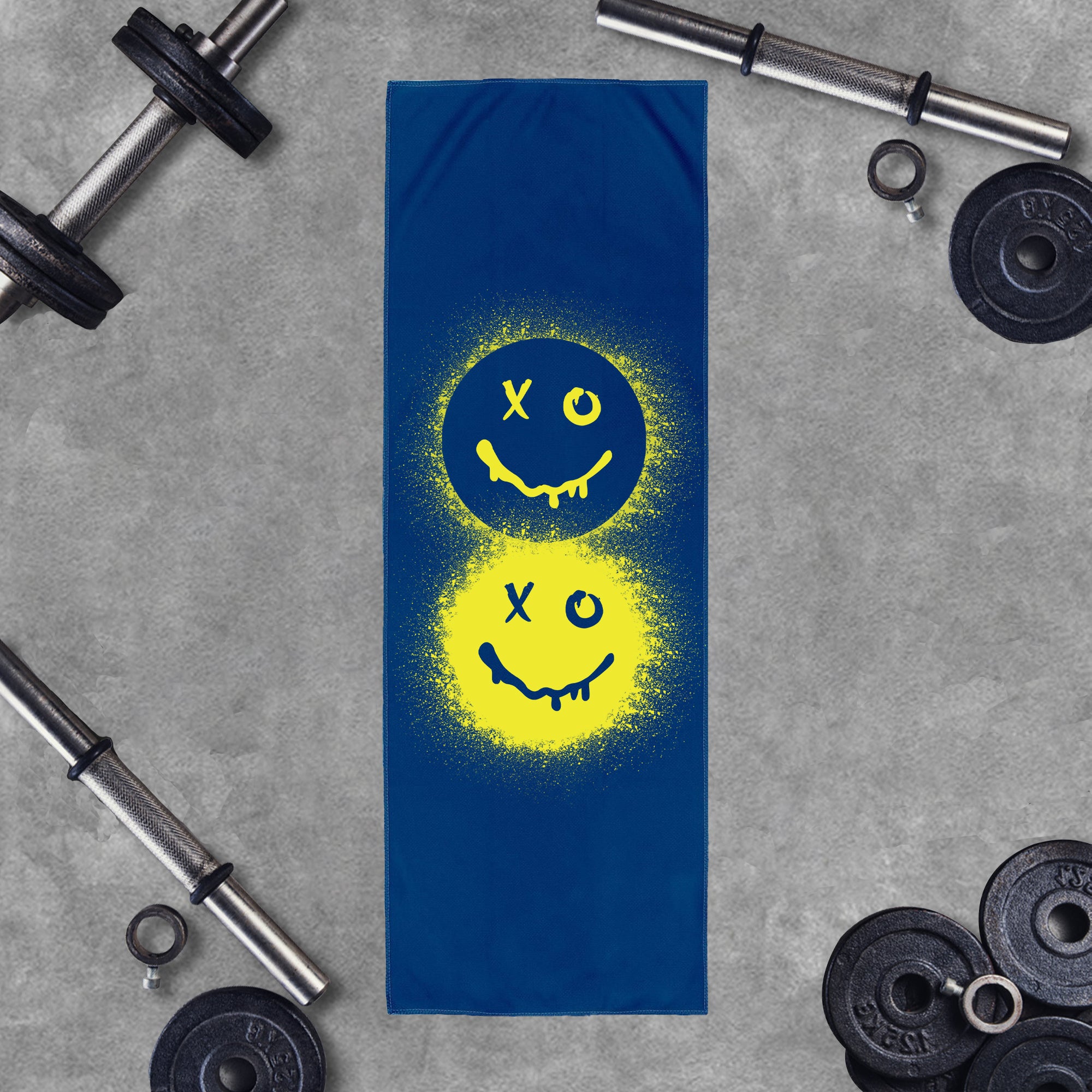 Smile Graphic Workout Cooling Towel