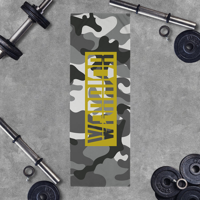 Camouflage Warrior Graphic Workout Cooling Towel
