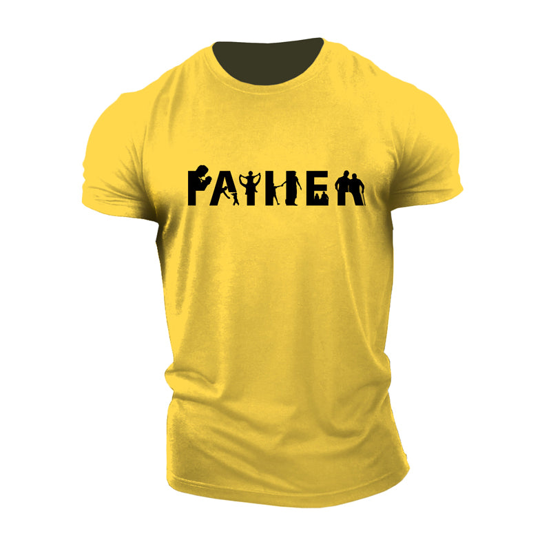 Cotton Father's Day Graphic T-shirts