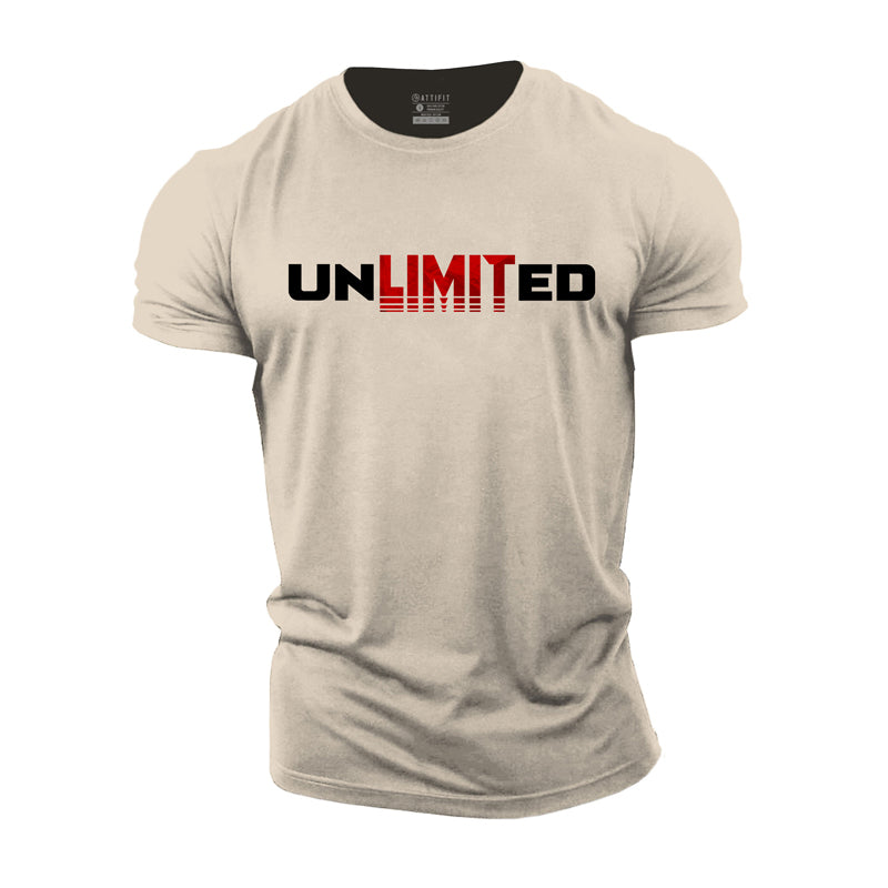 T-shirts de fitness pour hommes Cotton Unlimited