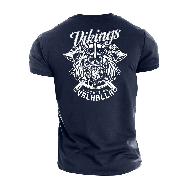 T-shirts graphiques Vikings en coton