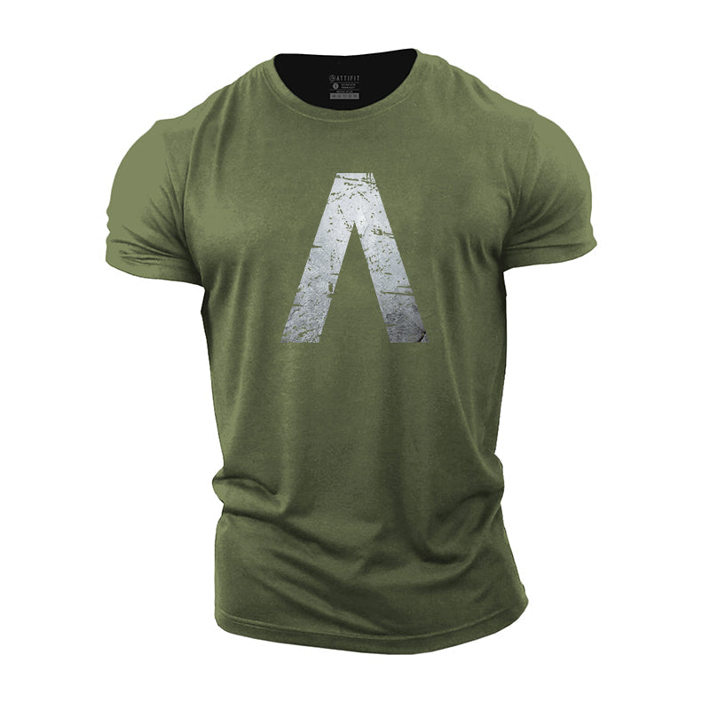 Cotton Warrior Shielded Graphic Men's Fitness T-shirts