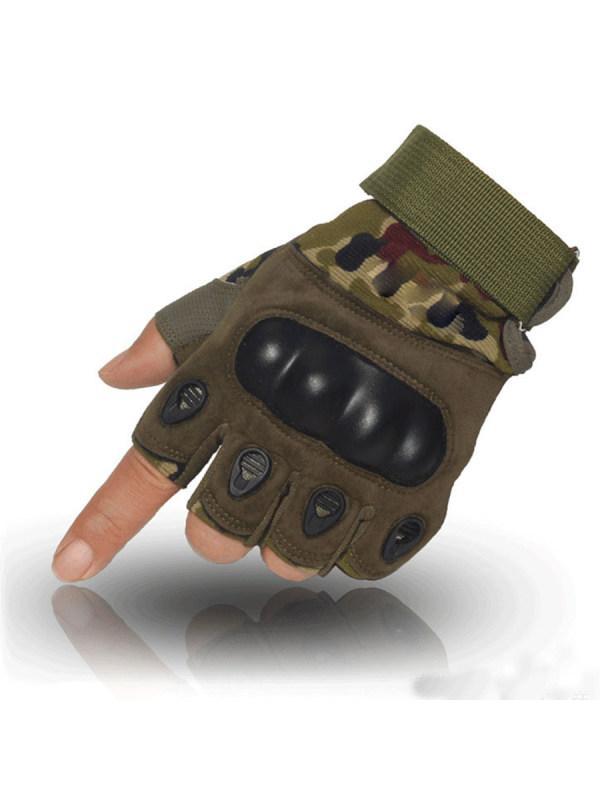 Half finger gloves mens tactical anti-cut outdoor sports