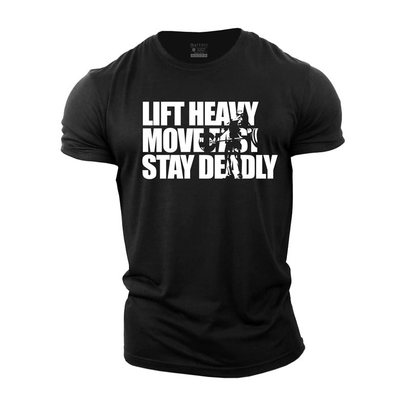 Cotton Stay Deadly Graphic Herren-T-Shirts