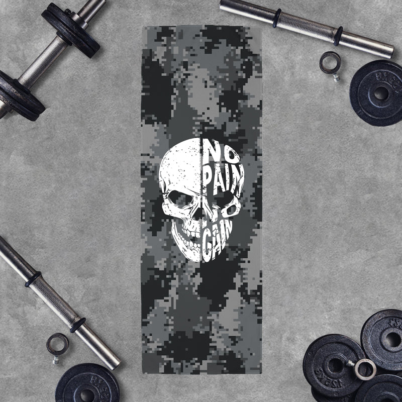 Camouflage Skull Graphic Workout Cooling Towel