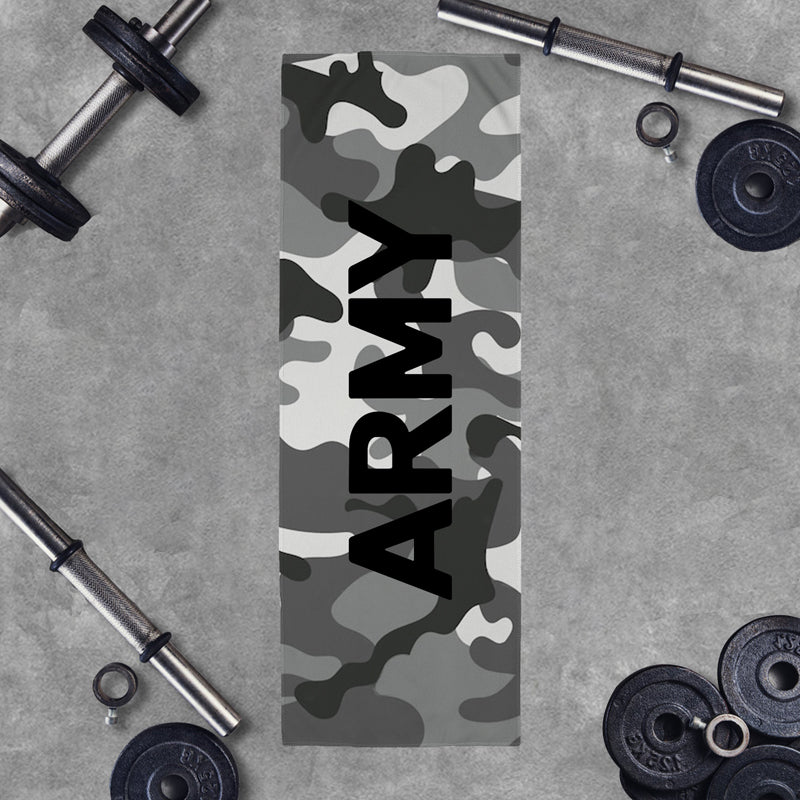 Camouflage Army Graphic Workout Cooling Towel
