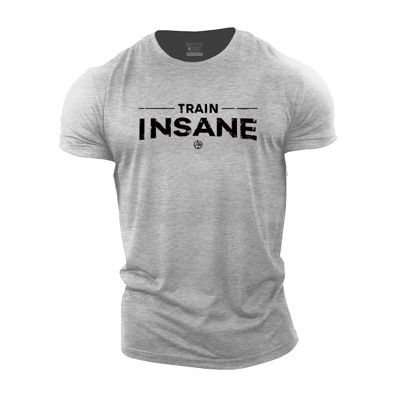 Cotton Train Insane Graphic Men's Fitness T-shirts