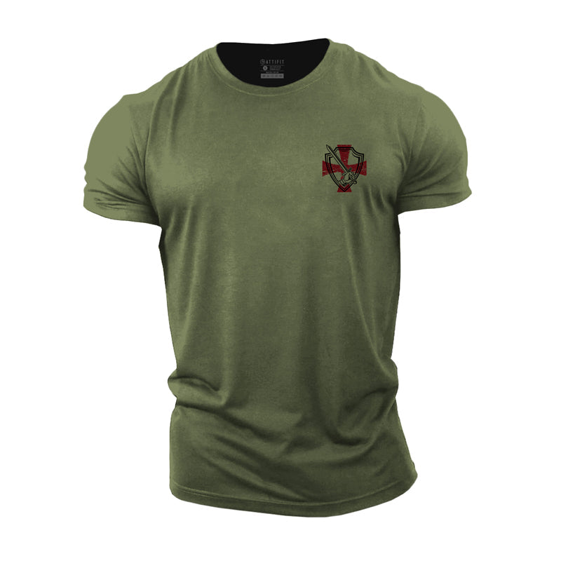 Crusader Warrior-T-Shirts aus Baumwolle