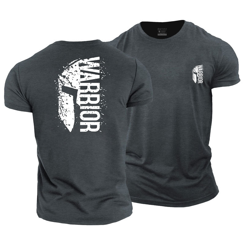 T-shirts en coton avec graphisme Spartan Warrior pour hommes
