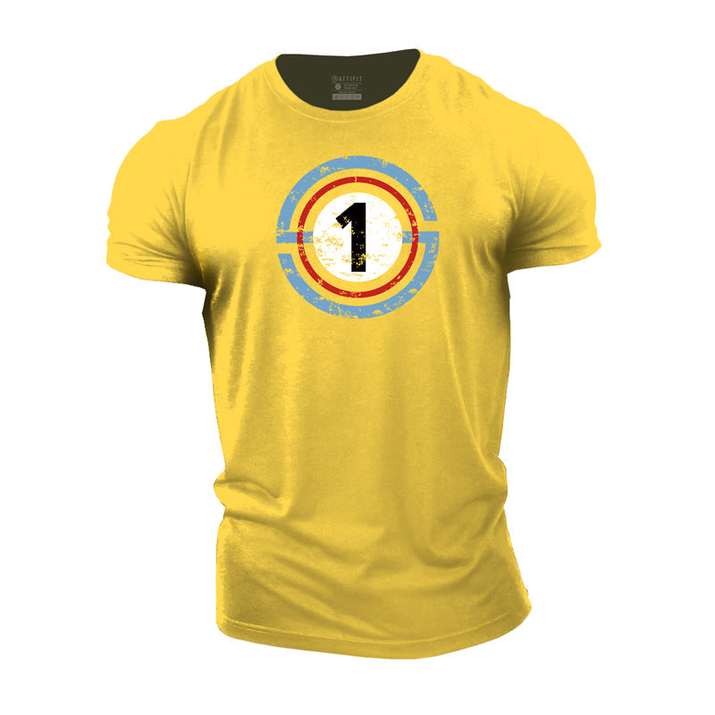 Cotton Number One Graphic Men's T-shirts