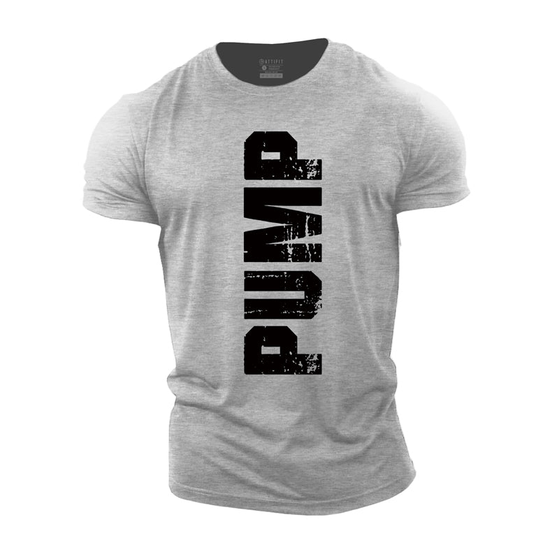 T-shirts de fitness pour hommes Pump It Up en coton