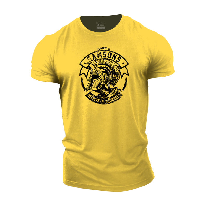 T-shirts graphiques Spartan Warrior en coton