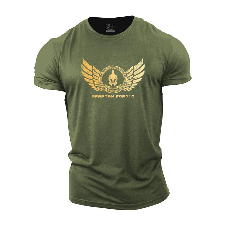 Baumwoll-Sport-Fitness-Kurzarm-T-Shirt, Stil F