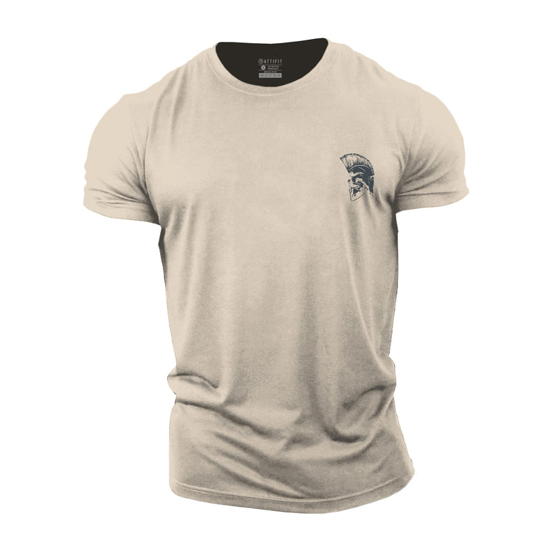 Cotton Spartan Graphic Workout Men's T-shirts