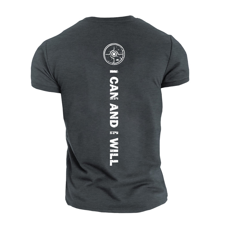 Cotton I Can Graphic Herren-T-Shirts