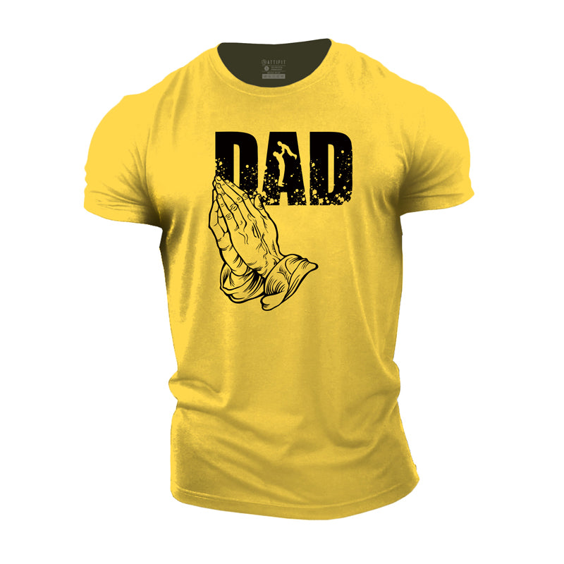 Cotton Father's Day Dad Graphic Men's T-shirts
