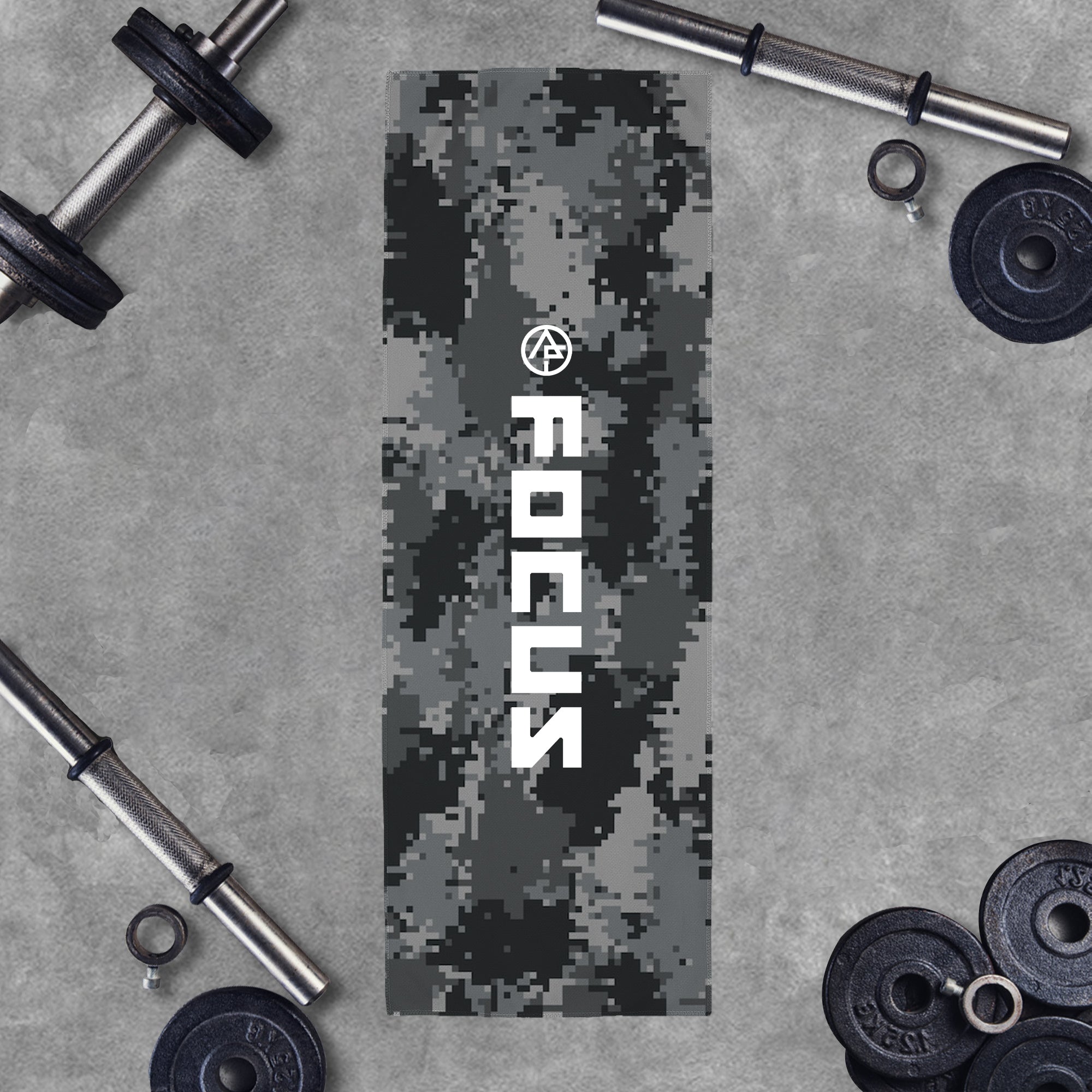 Camouflage Focus Graphic Workout Cooling Towel