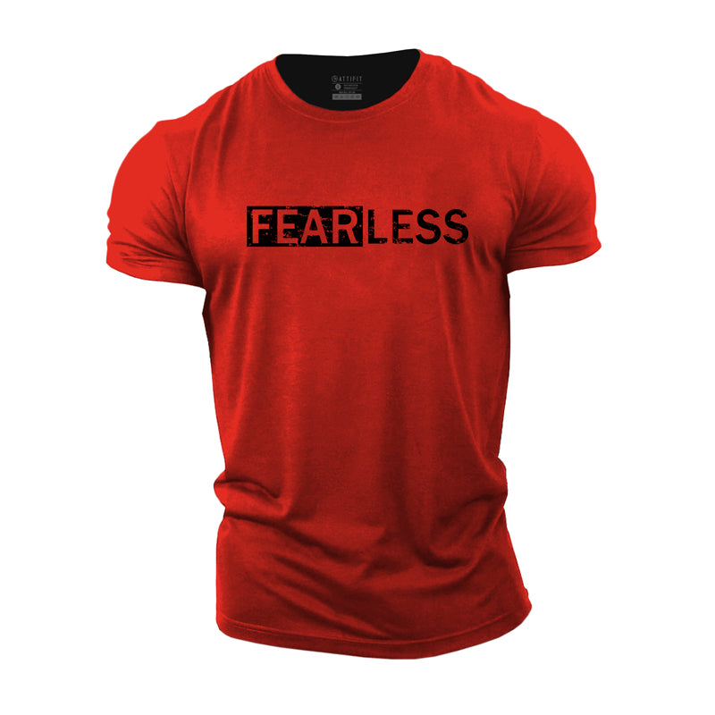Cotton Fearless Graphic Men's Fitness T-shirts