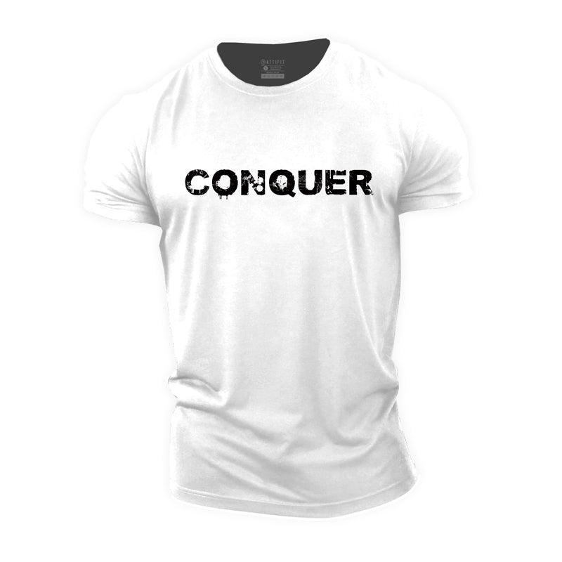 Cotton Conquer Graphic Men's T-shirts