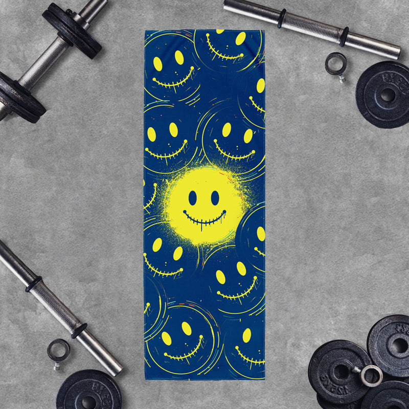 Emoticon Graphic Workout Cooling Towel