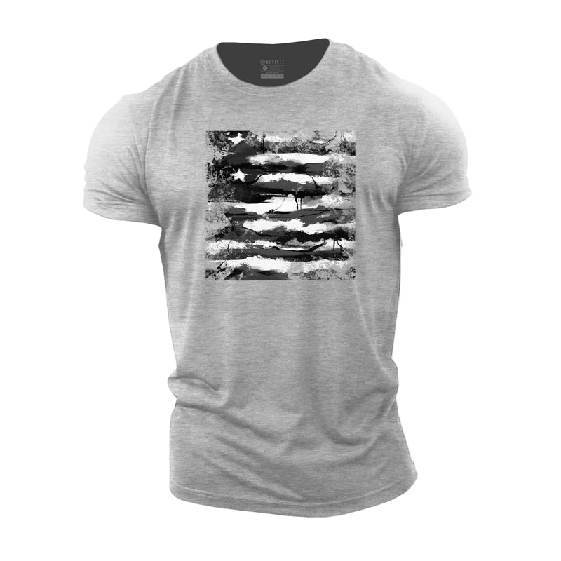 Cotton Independence Day Graphic Men's T-shirts