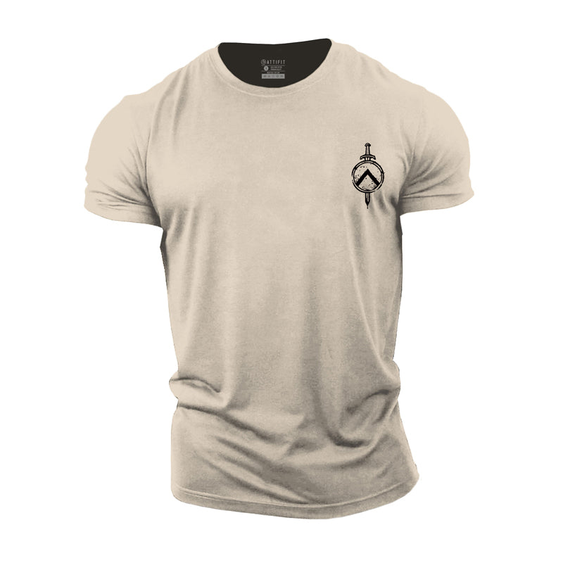 Cotton Helmet of Spartan Short Sleeve T- shirt