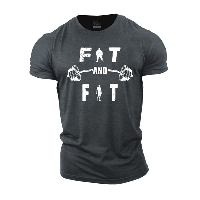 T-shirts en coton Fat Fit Graphic pour hommes