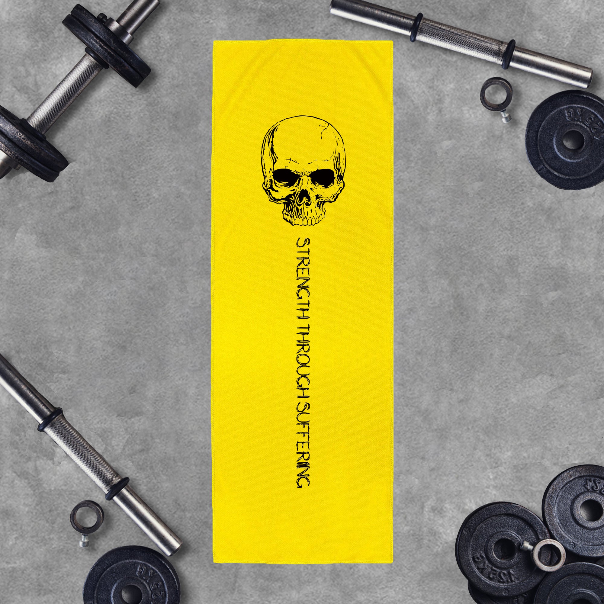 Skull Strength Graphic Workout Cooling Towel