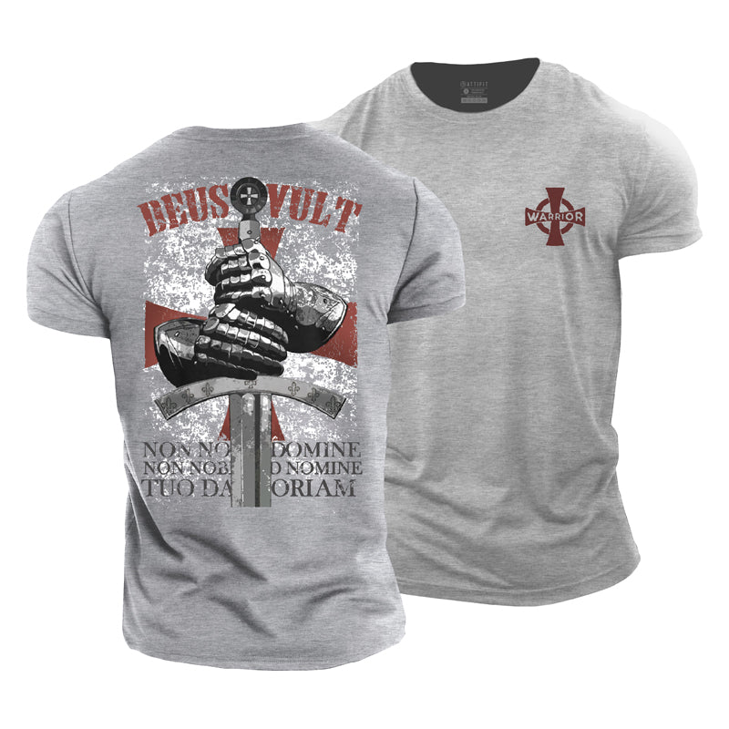 T-shirts d'entraînement en coton Crusader Warrior