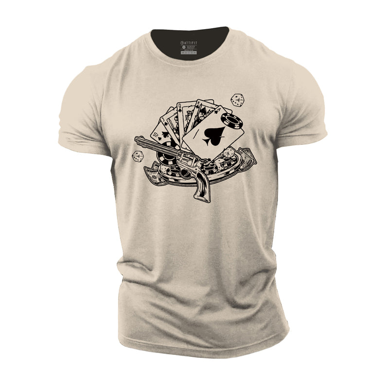 Cotton Royal Flush Graphic Men's T-shirts