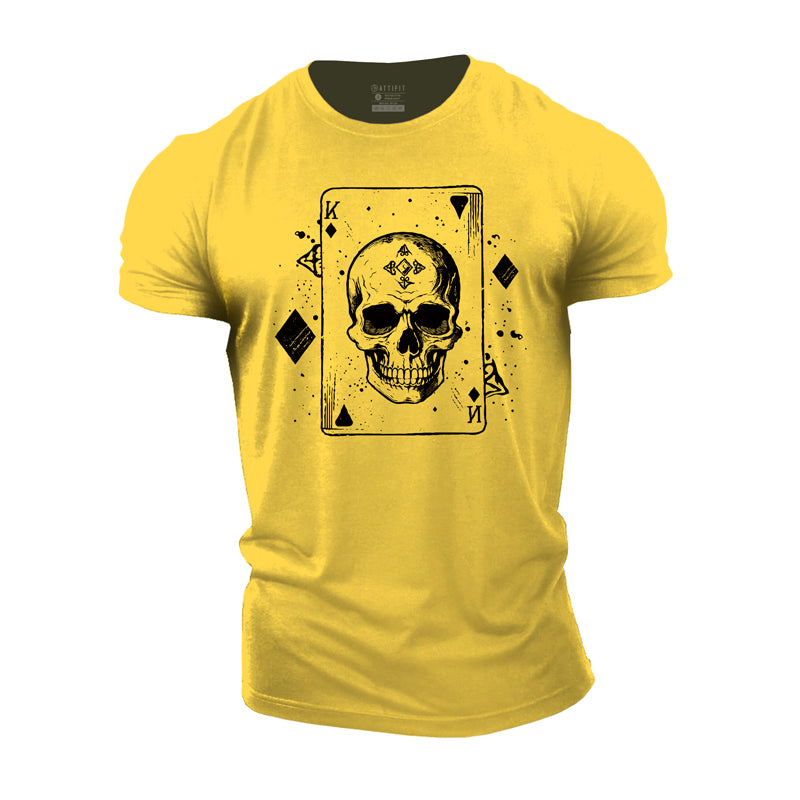 Cotton The King Of Diamonds Graphic Men's Fitness T-shirts