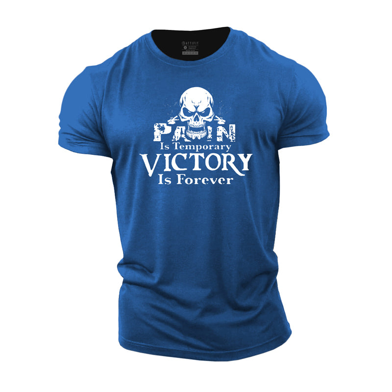 T-shirts en coton pour hommes, graphique Victory Is Forever