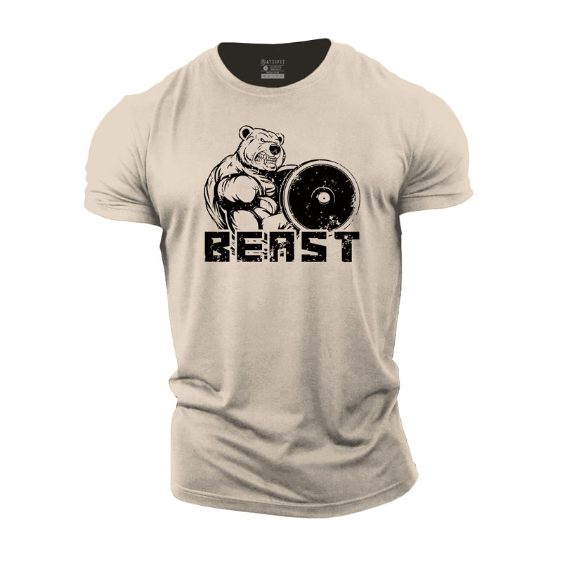 Cotton Beast Bear Gym T-shirts
