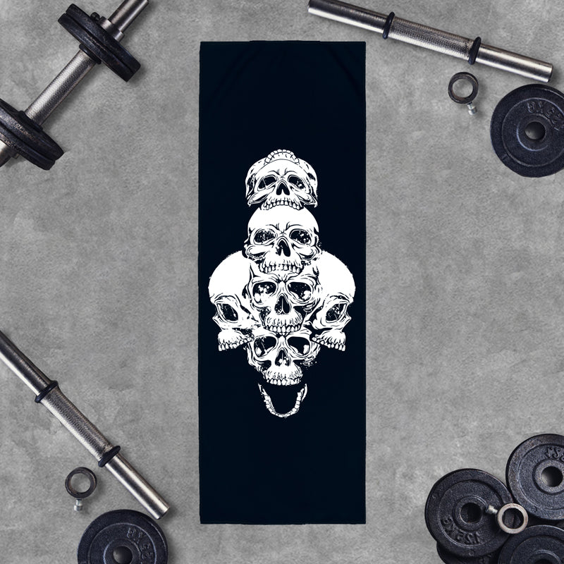 Skull Style Graphic Workout Cooling Towel