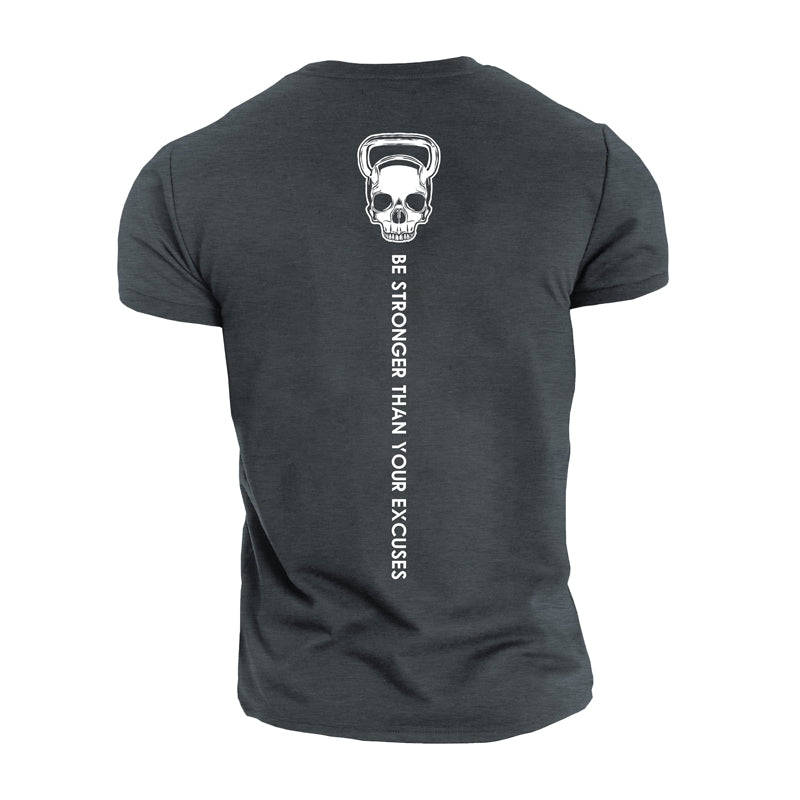 T-shirts en coton pour hommes Get Stronger Graphic