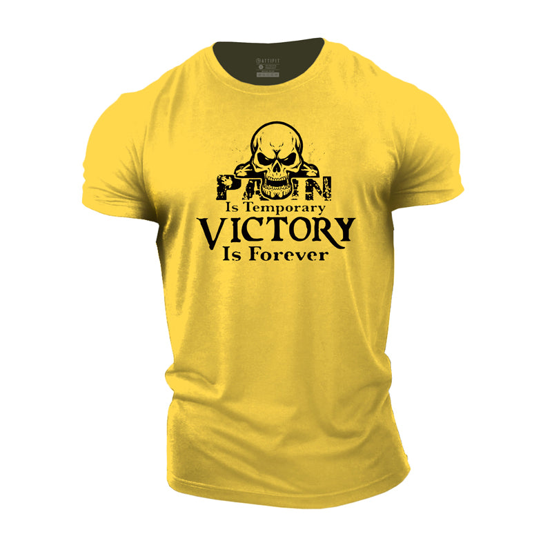 Cotton Victory Is Forever Graphic Men's T-shirts