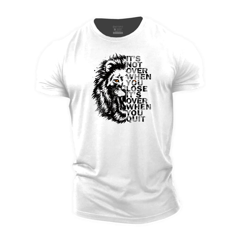 Cotton Lion Graphic Fitness T-shirts
