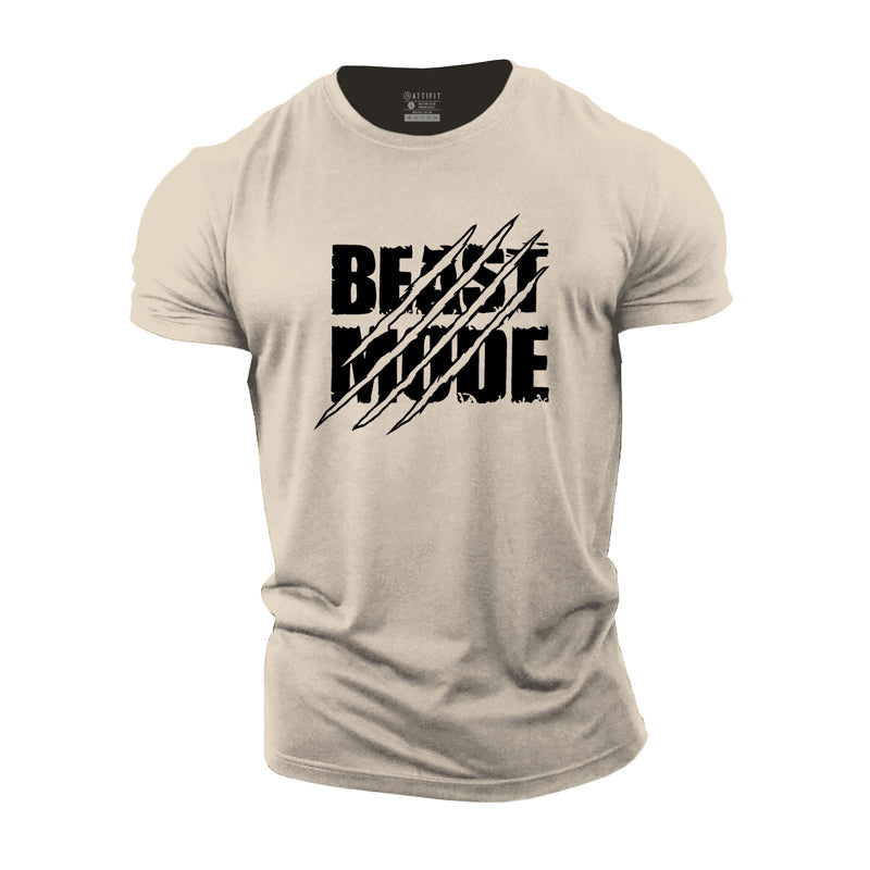Cotton Beast Mode Graphic T-shirts