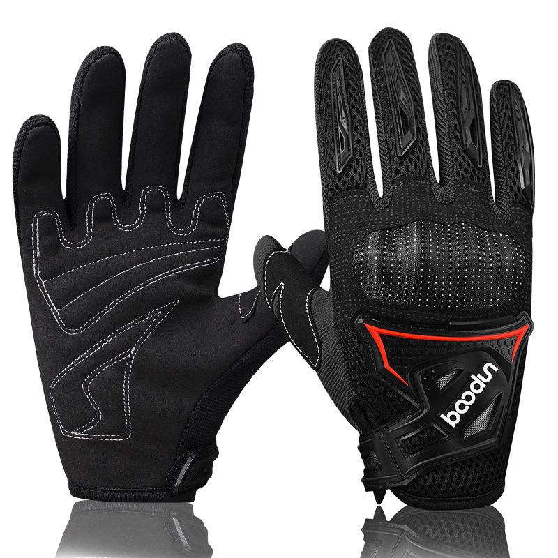 Cycling off-road racing breathable handguard hard shell motorcycle gloves
