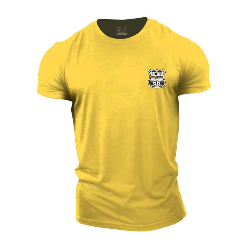 Cotton Route 66 Graphic Men's T-shirts